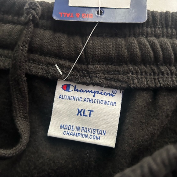 Men’s Black Champion Sweatpants Size XLT - Picture 5 of 5